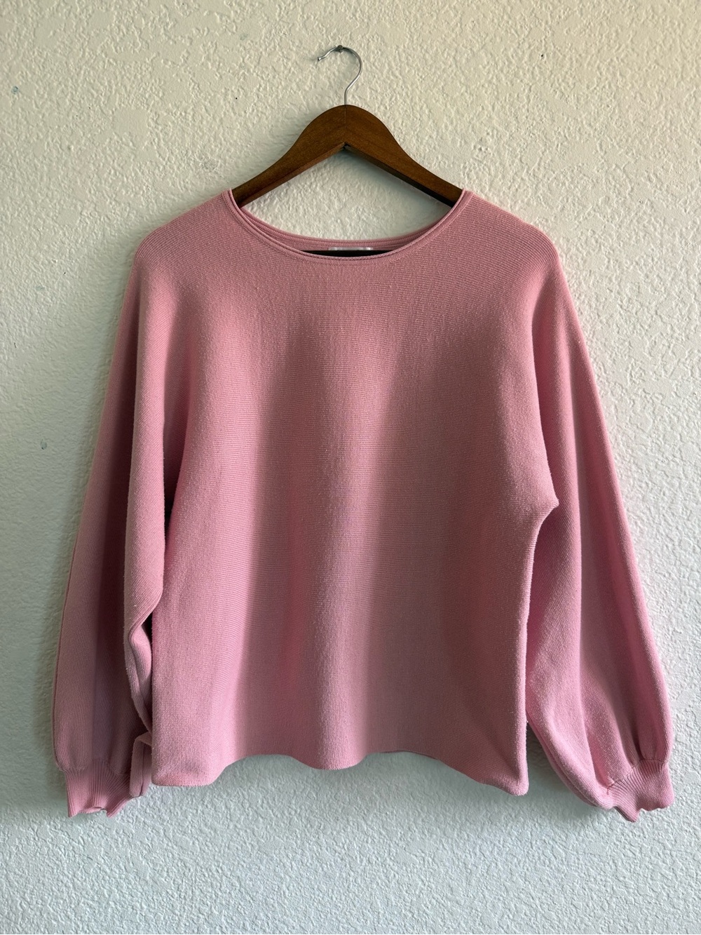 Pink Crewneck Sweater and Lounge Pants Set